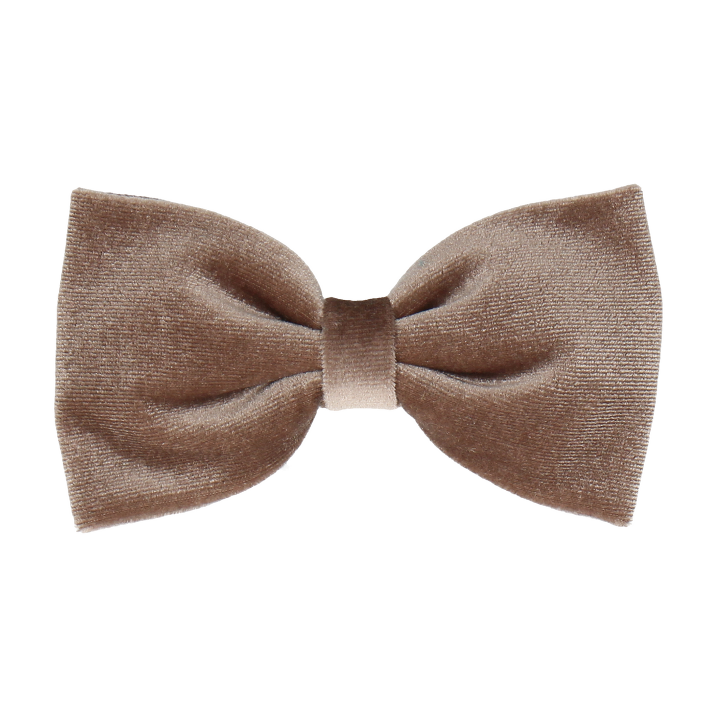 Truffle brown velvet bow tie