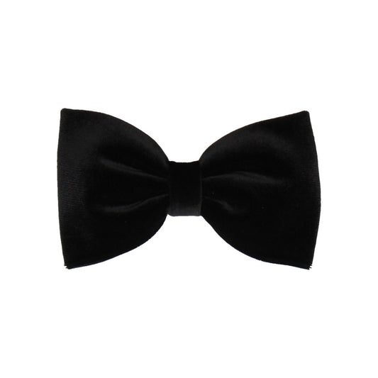 Black velvet bow tie 